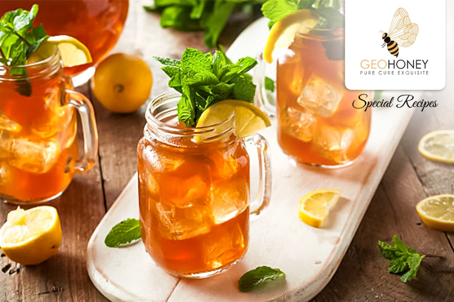 Honey And Mint Sweet Tea Granita – A Refreshing Drink For Hot Sunny Days!