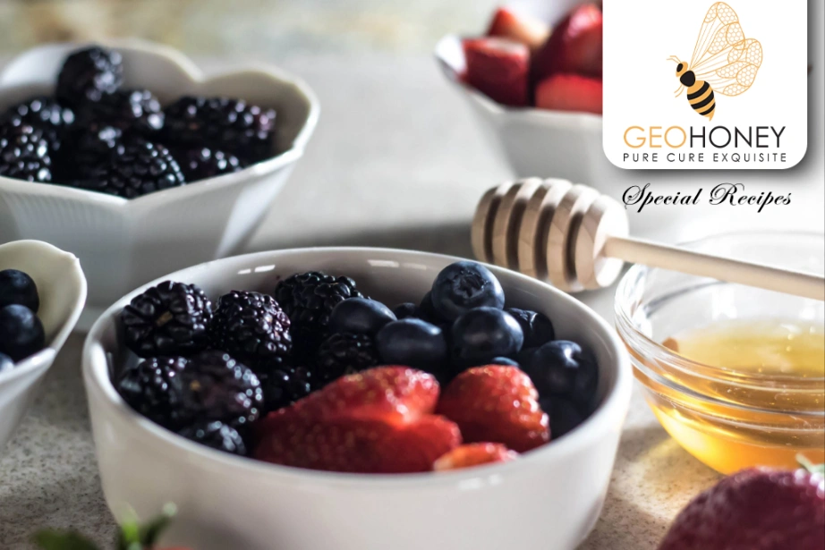 Warmed Berries With Honey And Fresh Cheese Recipe