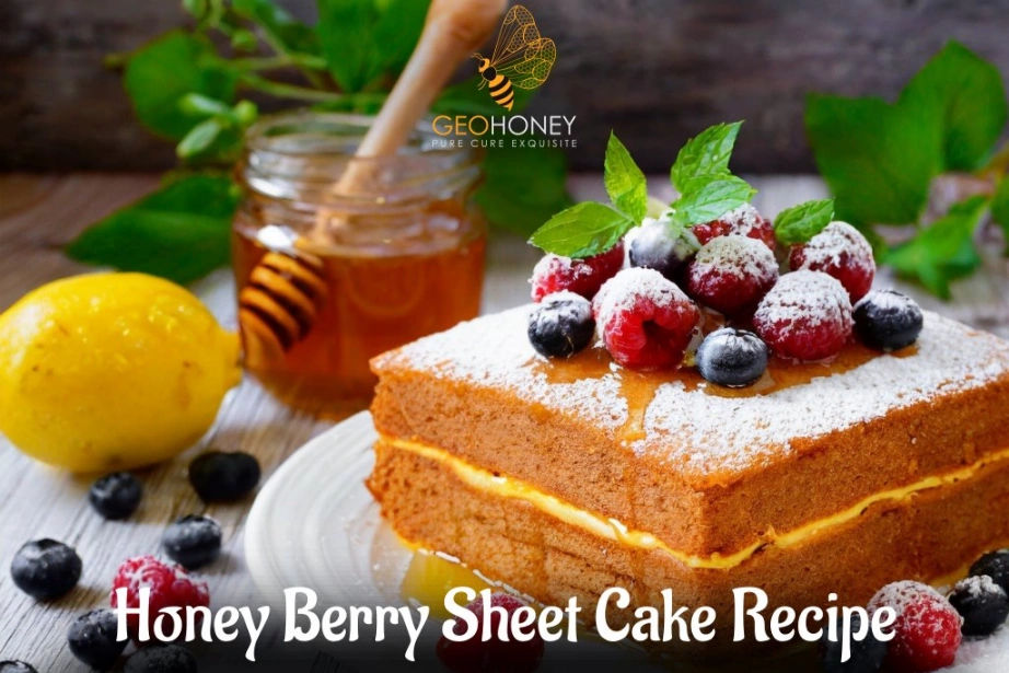 Honey Berry Sheet Cake Recipe