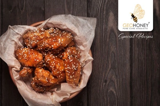 Geohoney-Ginger Chicken Bites